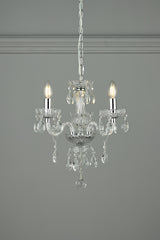 Laura Ashley Harriet 3 Light Crystal & Polished Chrome Chandelier –  from Amos Lighting + Home