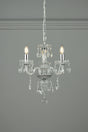 Laura Ashley Harriet 3 Light Crystal & Polished Chrome Chandelier –  from Amos Lighting + Home