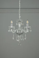 Laura Ashley Harriet 3 Light Crystal & Polished Chrome Chandelier –  from Amos Lighting + Home