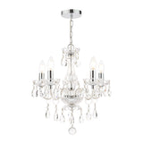 Laura Ashley Harriet 5 Light Crystal & Polished Chrome Chandelier –  from Amos Lighting + Home