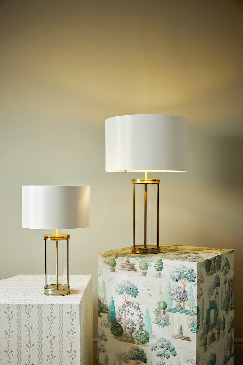 Laura Ashley Harrington Small Table Lamp Antique Brass –  from Amos Lighting + Home