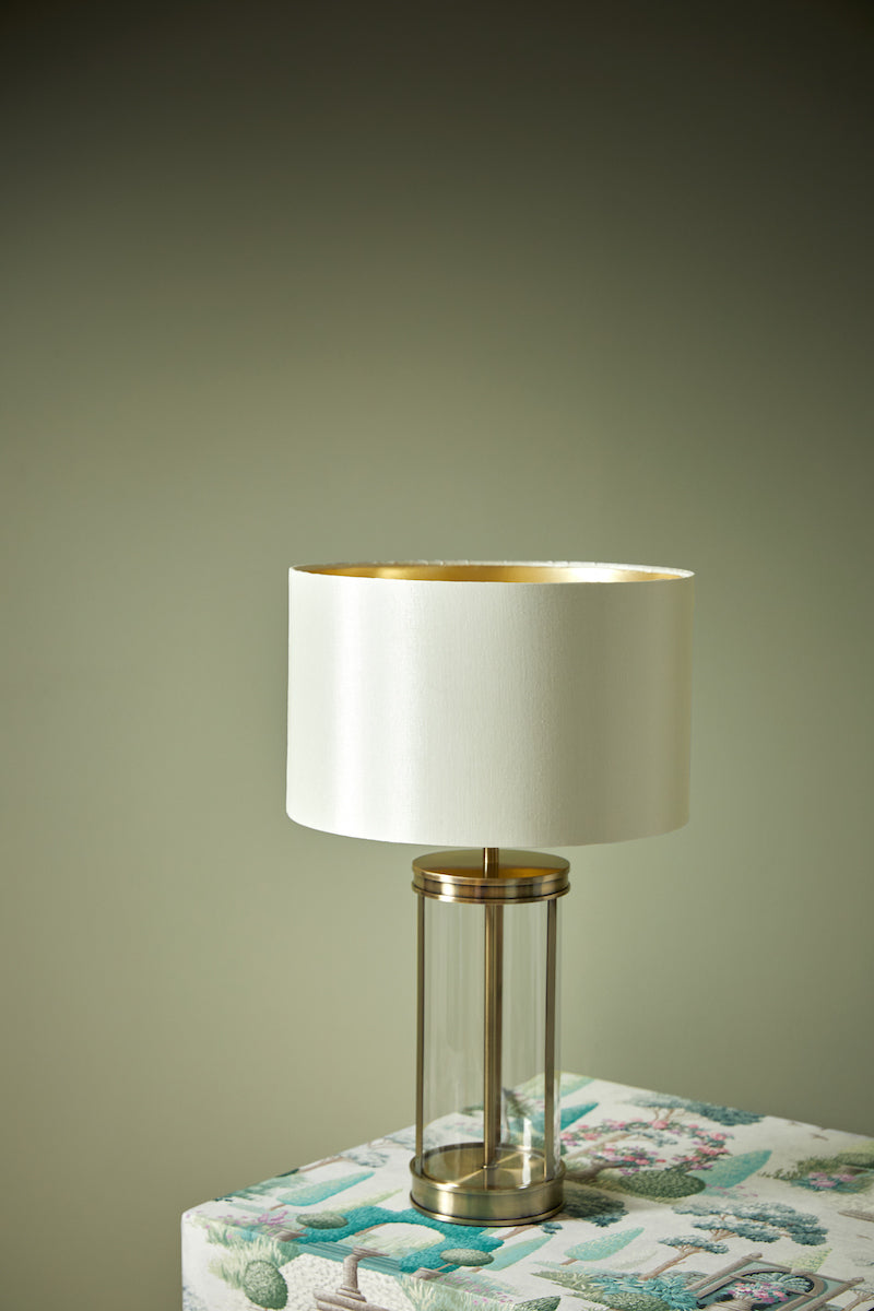 Laura Ashley Harrington Small Table Lamp Antique Brass –  from Amos Lighting + Home