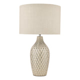 Laura Ashley Heathfield Ceramic Table Lamp Grey With Shade –  from Amos Lighting + Home