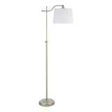 Laura Ashley Hemsley Floor Lamp Antique Brass and Ivory –  from Amos Lighting + Home