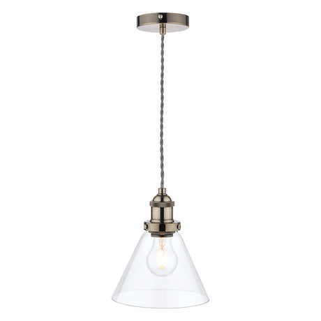 Laura Ashley Isaac Pendant Satin Nickel –  from Amos Lighting + Home