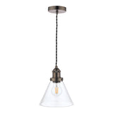 Laura Ashley Isaac Pendant Industrial Nickel –  from Amos Lighting + Home