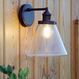 Laura Ashley Isaac Outdoor Wall Light Charcoal Glass IP44 –  from Amos Lighting + Home