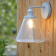 Laura Ashley Isaac Outdoor Wall Light Pale Slate Grey Glass IP44 –  from Amos Lighting + Home