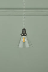 Laura Ashley Isaac Pendant Industrial Nickel –  from Amos Lighting + Home