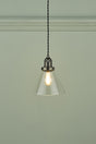 Laura Ashley Isaac Pendant Industrial Nickel –  from Amos Lighting + Home