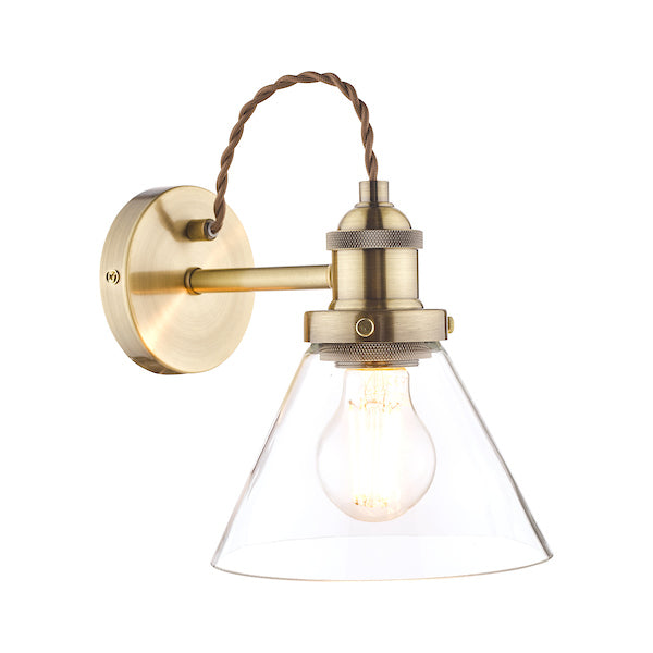 Laura Ashley Isaac Wall Light Antique Brass –  from Amos Lighting + Home