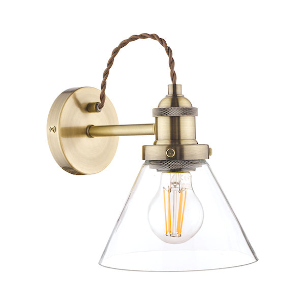 Laura Ashley Isaac Wall Light Antique Brass –  from Amos Lighting + Home