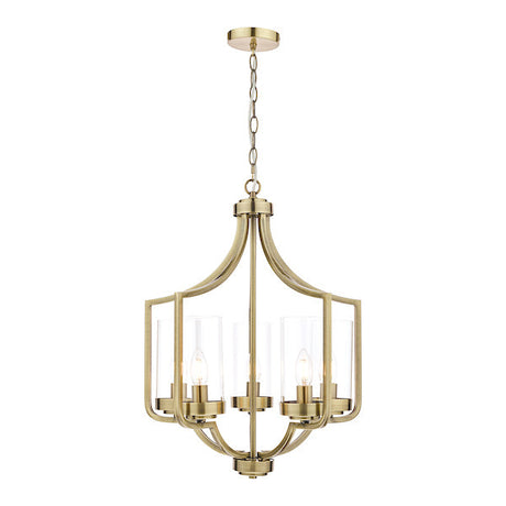 Laura Ashley Joseph Antique Brass 5 Light Chandelier –  from Amos Lighting + Home