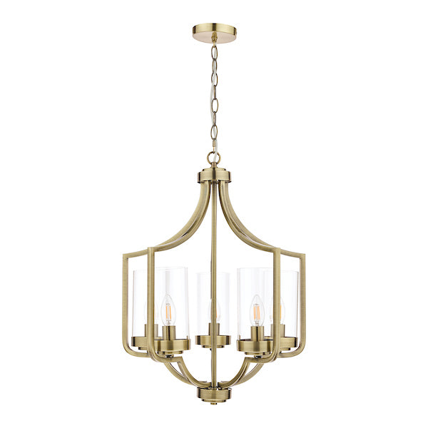 Laura Ashley Joseph Antique Brass 5 Light Chandelier –  from Amos Lighting + Home