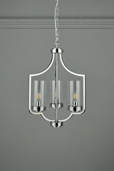 Laura Ashley Joseph Polished Chrome 3 Light Chandelier –  from Amos Lighting + Home