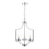 Laura Ashley Joseph Polished Chrome 3 Light Chandelier –  from Amos Lighting + Home