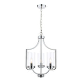 Laura Ashley Joseph Polished Chrome 3 Light Chandelier –  from Amos Lighting + Home