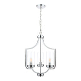 Laura Ashley Joseph Polished Chrome 3 Light Chandelier –  from Amos Lighting + Home