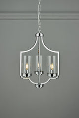 Laura Ashley Joseph Polished Chrome 3 Light Chandelier –  from Amos Lighting + Home