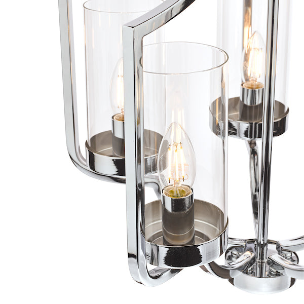 Laura Ashley Joseph Polished Chrome 5 Light Chandelier –  from Amos Lighting + Home