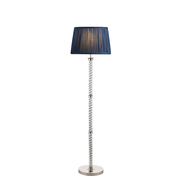 Laura Ashley Louis Floor Lamp Twisted Glass Polished Nickel Base –  from Amos Lighting + Home