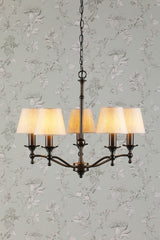 Laura Ashley Ludchurch 5 Light Chandelier Black –  from Amos Lighting + Home