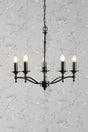 Laura Ashley Ludchurch 5 Light Chandelier Black –  from Amos Lighting + Home