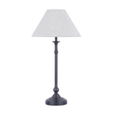 Laura Ashley Ludchurch Table Lamp Black with Linen Shade –  from Amos Lighting + Home