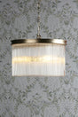 Laura Ashley Manon 3 Light Pendant Champagne Clear Glass –  from Amos Lighting + Home