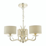 Laura Ashley Mulroy Antler 3 Light Chandelier with Shades –  from Amos Lighting + Home