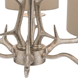 Laura Ashley Mulroy Antler 3 Light Chandelier with Shades –  from Amos Lighting + Home