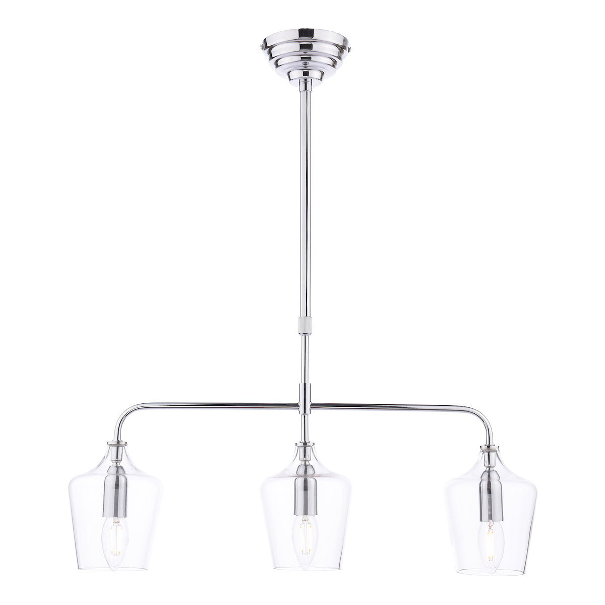 Laura Ashley Ockley 3 Light Bar Pendant Polished Chrome –  from Amos Lighting + Home