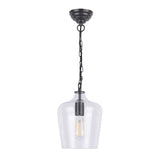 Laura Ashley Ockley Pendant Brushed Black & Glass –  from Amos Lighting + Home