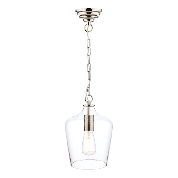 Laura Ashley Ockley Pendant Polished Chrome &amp; Glass –  from Amos Lighting + Home