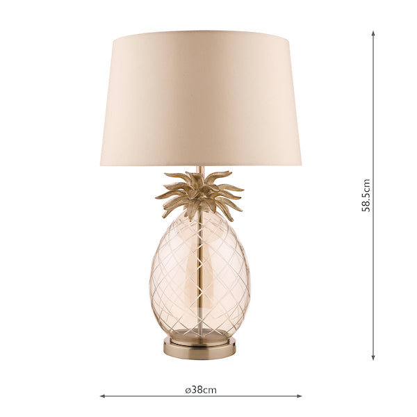 Laura Ashley Pineapple Large Table Lamp Champagne –  from Amos Lighting + Home