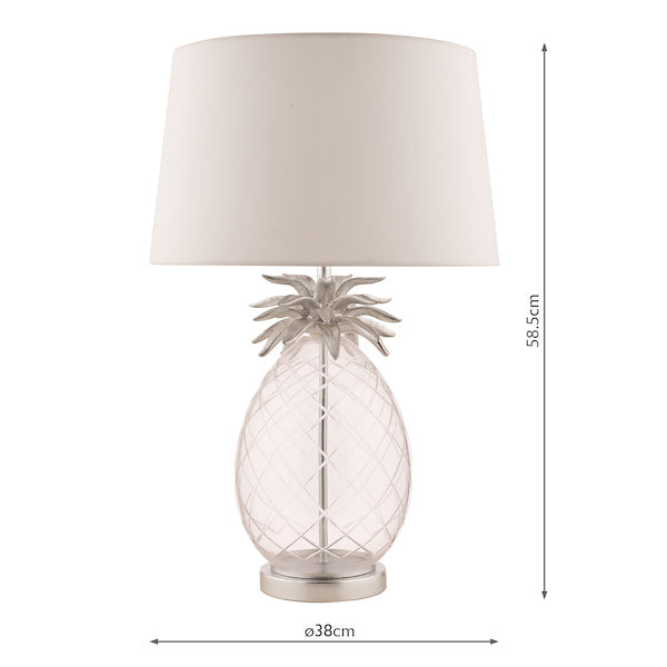 Laura Ashley Pineapple Large Table Lamp Clear –  from Amos Lighting + Home