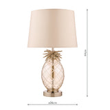 Laura Ashley Pineapple Small Table Lamp Champagne –  from Amos Lighting + Home