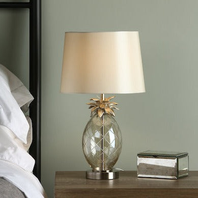 Laura Ashley Pineapple Small Table Lamp Champagne –  from Amos Lighting + Home