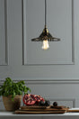 Laura Ashley Pippa Pendant Aged Brass Smoked Glass –  from Amos Lighting + Home