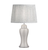 Laura Ashley Regina Small Table Lamp Pale Slate Grey Base –  from Amos Lighting + Home