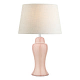 Laura Ashley Regina Small Table Lamp Pink Blush Base –  from Amos Lighting + Home