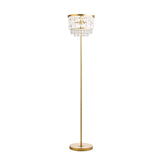 Laura Ashley Rhosill 3 Light Floor Lamp Crystal and Matt Antique Brass –  from Amos Lighting + Home