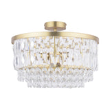 Laura Ashley Rhosill 3 Light Semi Flush Matt Antique Brass –  from Amos Lighting + Home