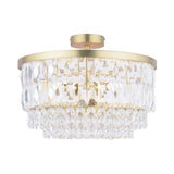 Laura Ashley Rhosill 3 Light Semi Flush Matt Antique Brass –  from Amos Lighting + Home