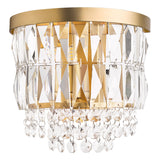 Laura Ashley Rhosill Wall Light Crystal and Matt Antique Brass –  from Amos Lighting + Home