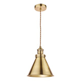 Laura Ashley Rufus Pendant Antique Brass –  from Amos Lighting + Home