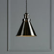 Laura Ashley Rufus Pendant Industrial Nickel –  from Amos Lighting + Home