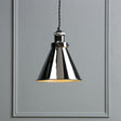 Laura Ashley Rufus Pendant Polished Chrome –  from Amos Lighting + Home