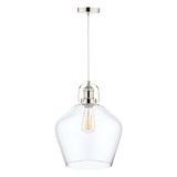 Laura Ashley Rye Large Glass Pendant Clear –  from Amos Lighting + Home