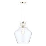 Laura Ashley Rye Large Glass Pendant Clear –  from Amos Lighting + Home